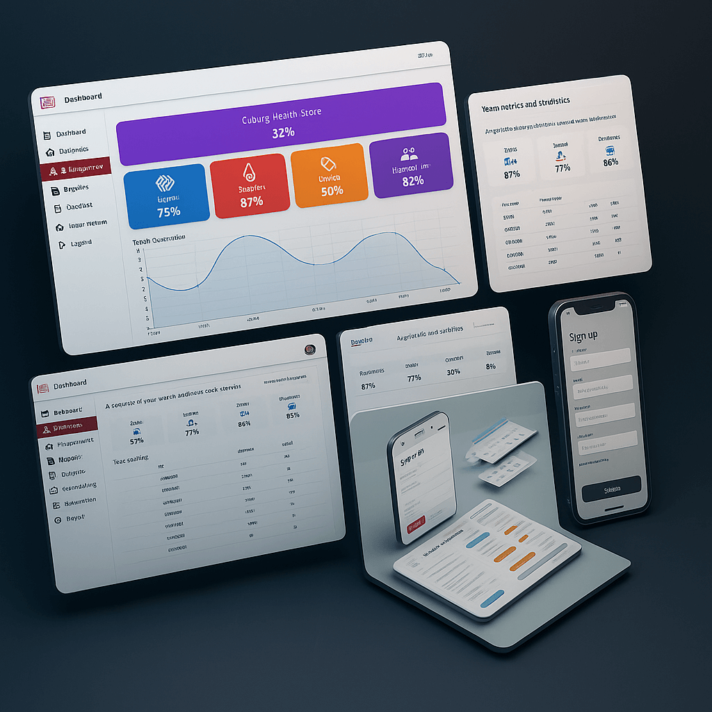 Responsive no-code web app MVP built with Bubble.io