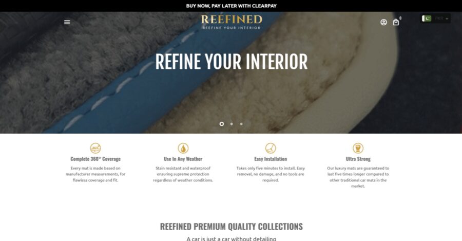 Reefined.co website screenshot