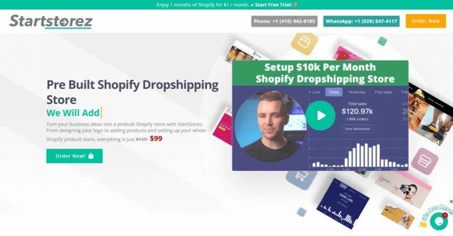 StartStorez Website